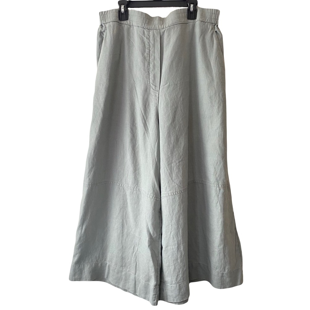 COS Pale Mint Linen Wide-Leg Jumpsuit Set - Picture 6 of 14